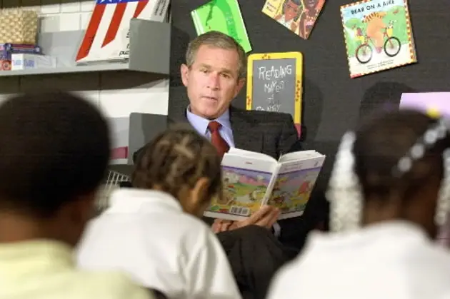 President George W. Bush on the morning of September 11th, 2001